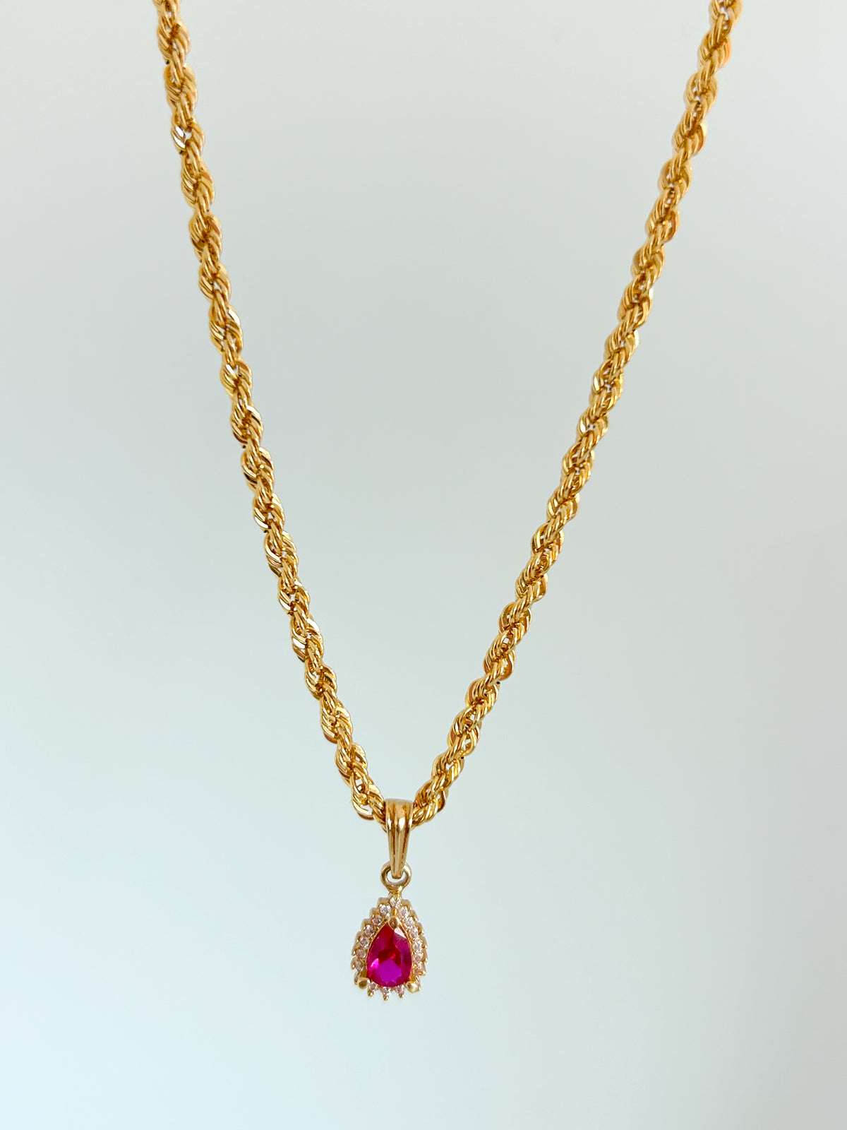 Zirconia Rope Necklace