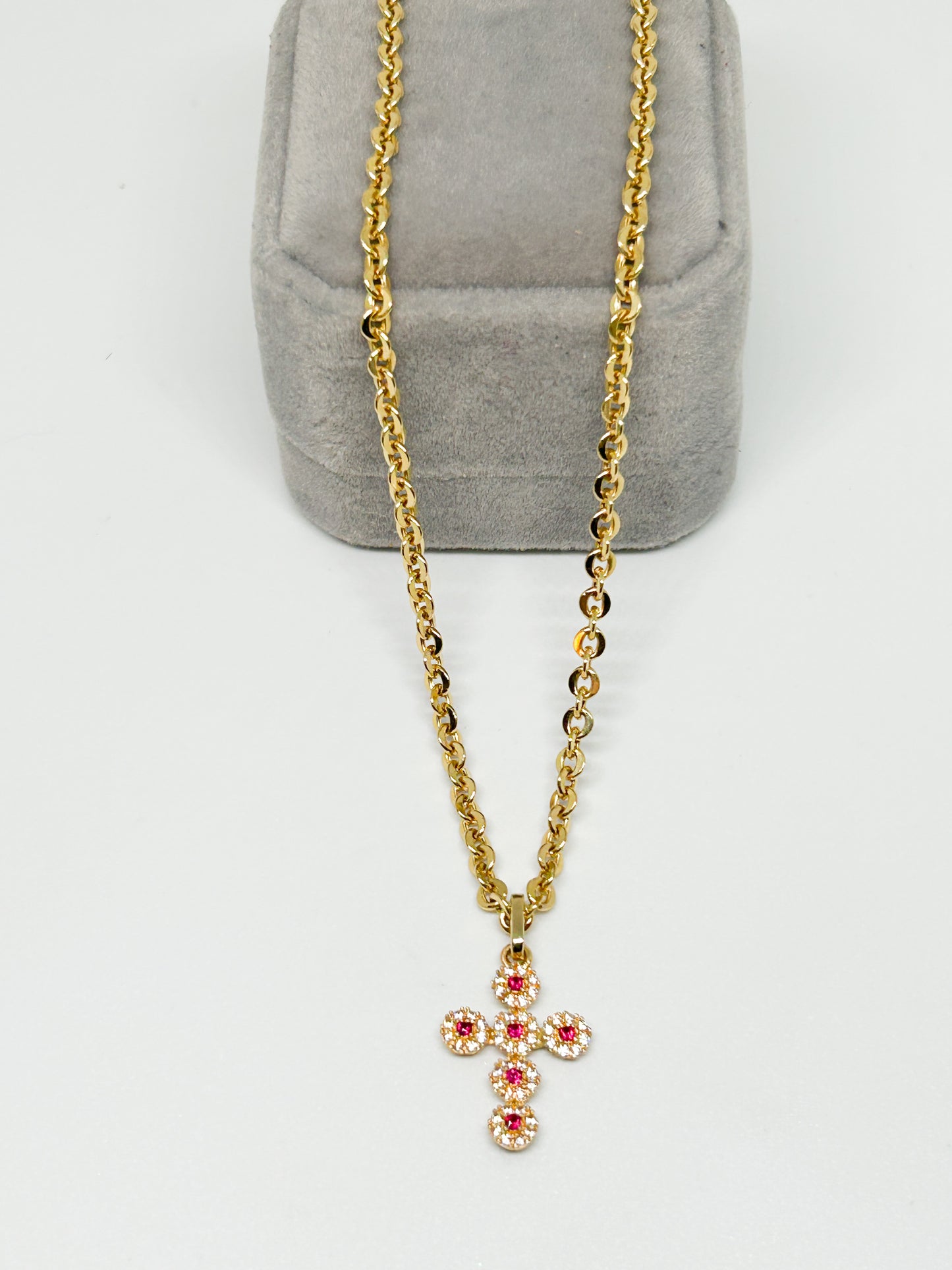 Zirconia Cross Necklace