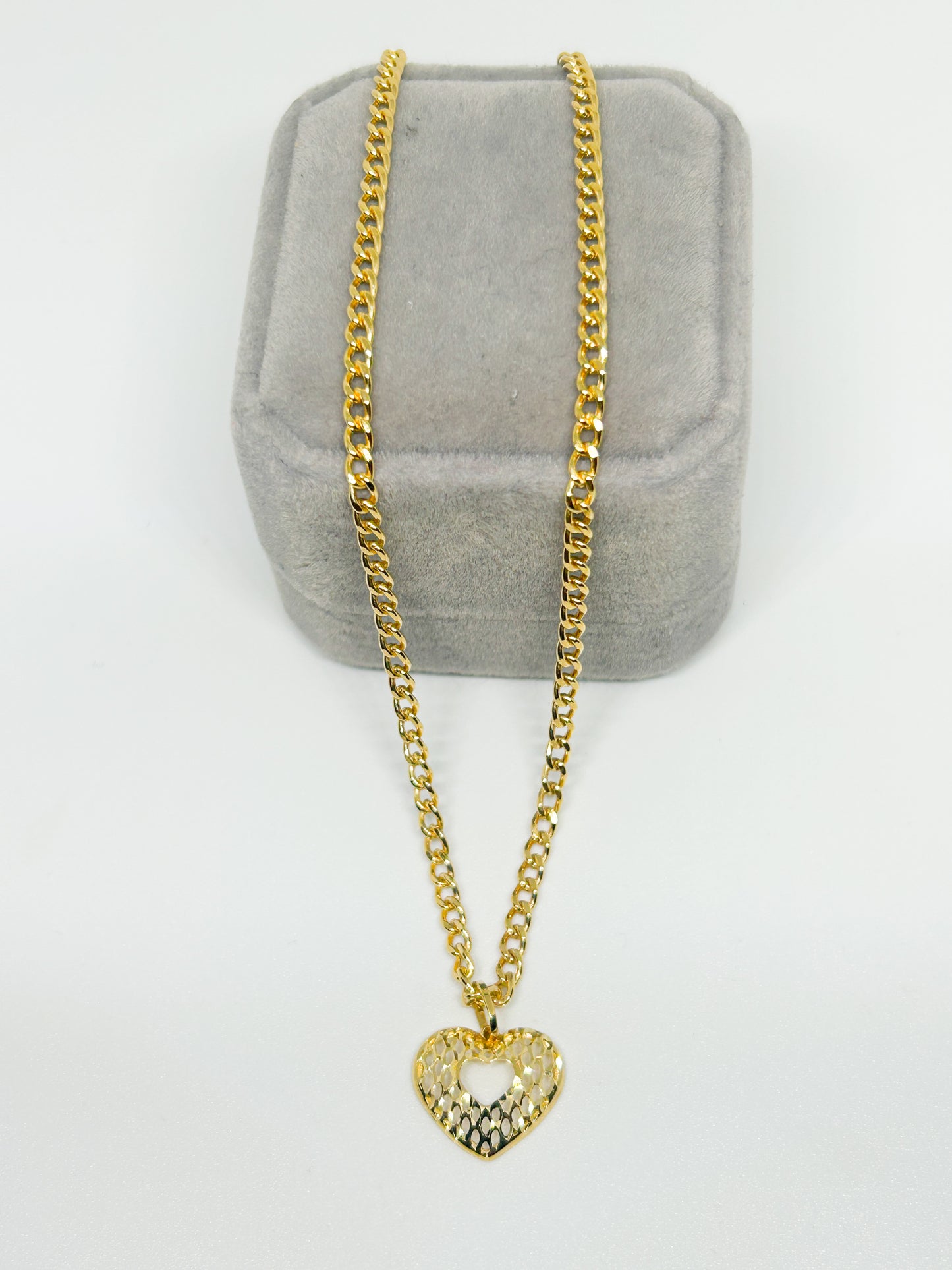 Heart Cuban Necklace