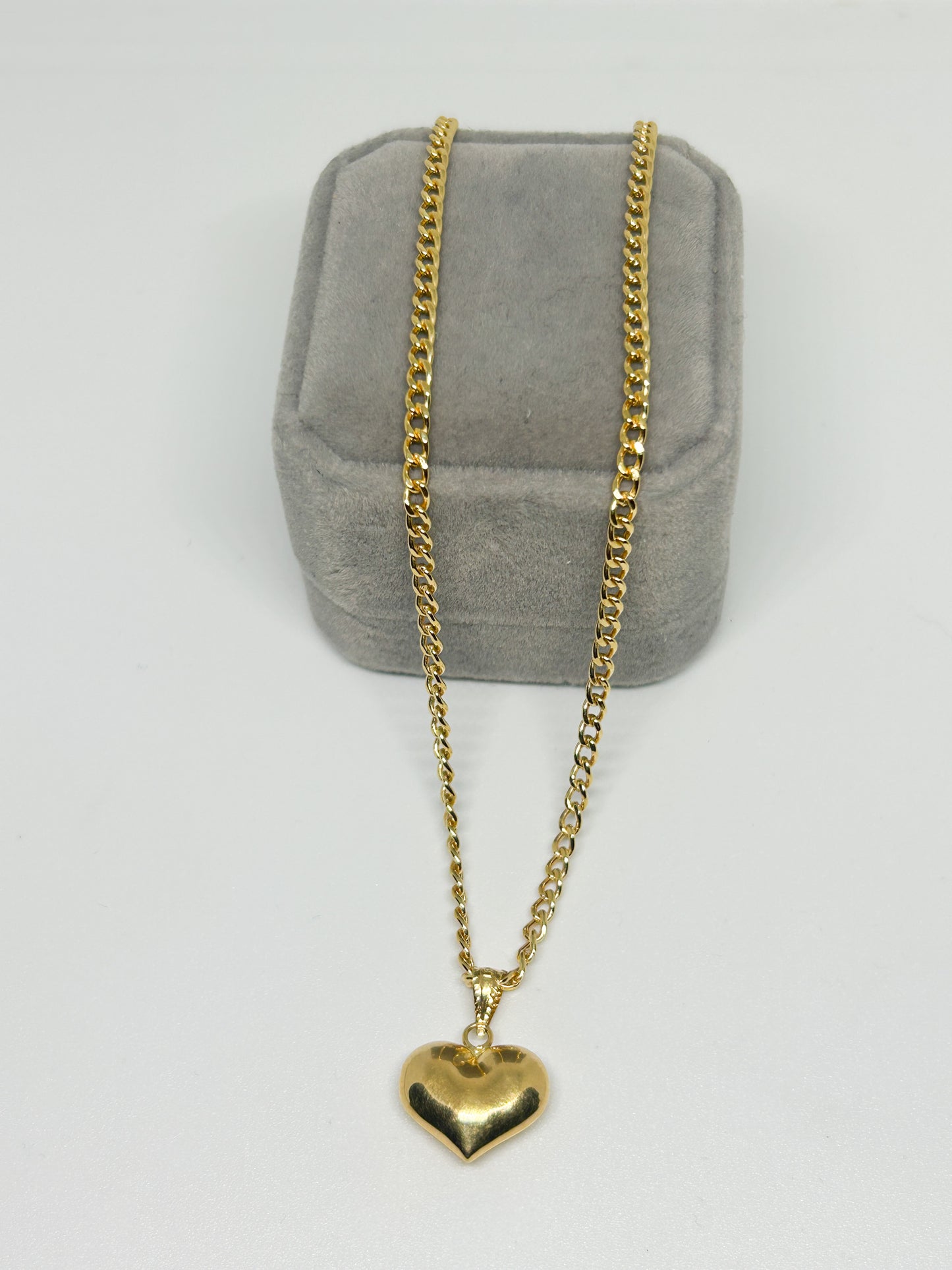 Heart Cuban Necklace