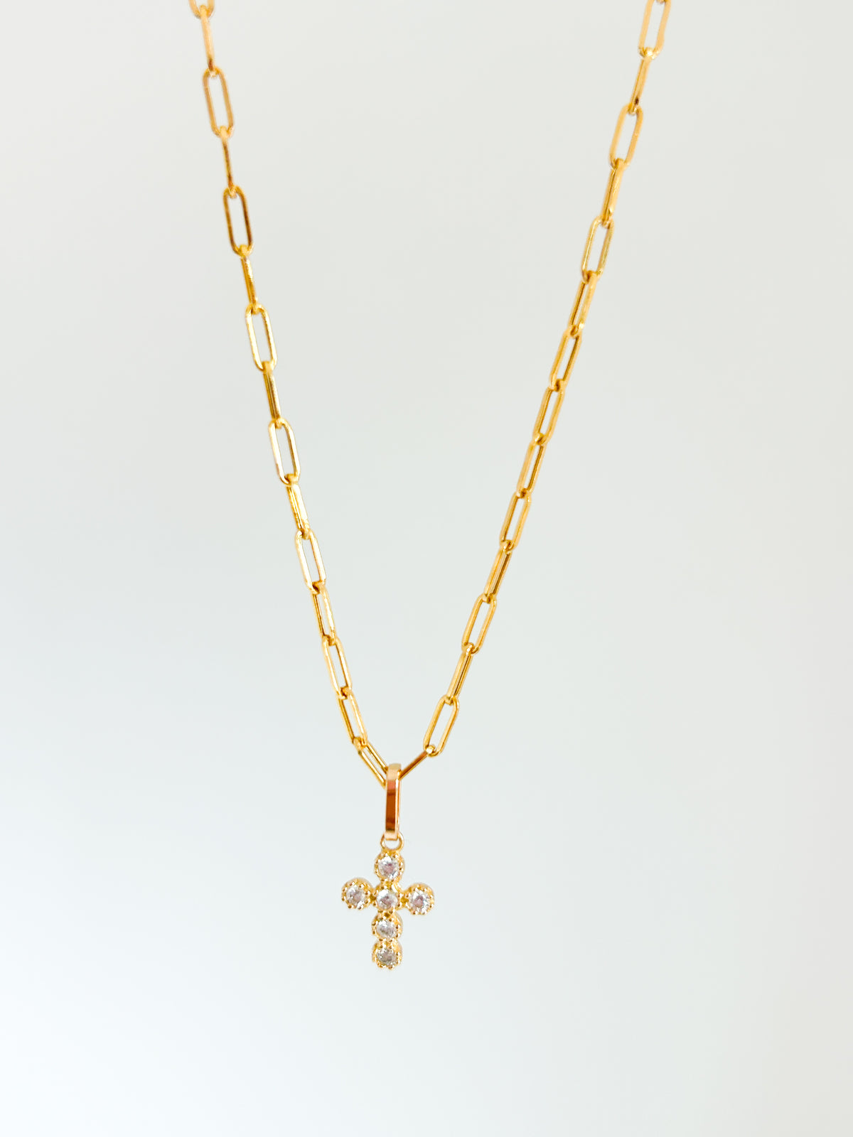 Zirconia Cross Necklace