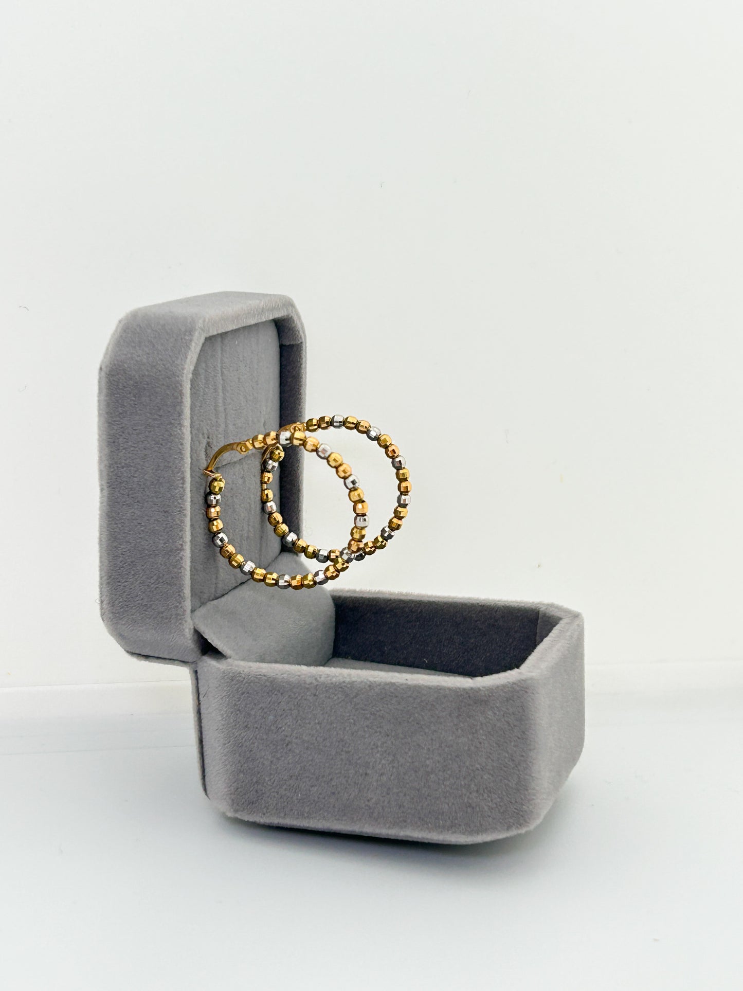 Tri-Gold Hoops