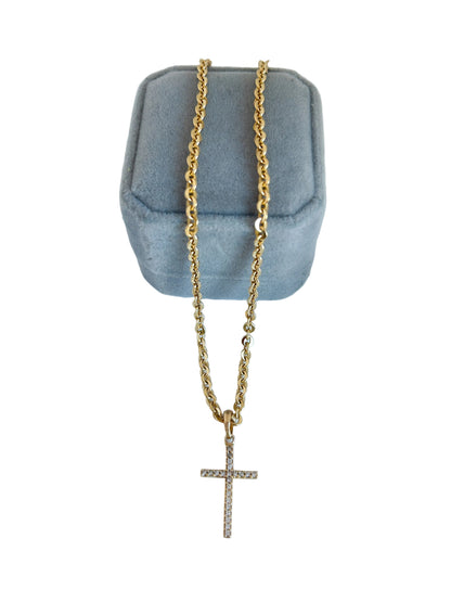 Zirconia Cross Necklace
