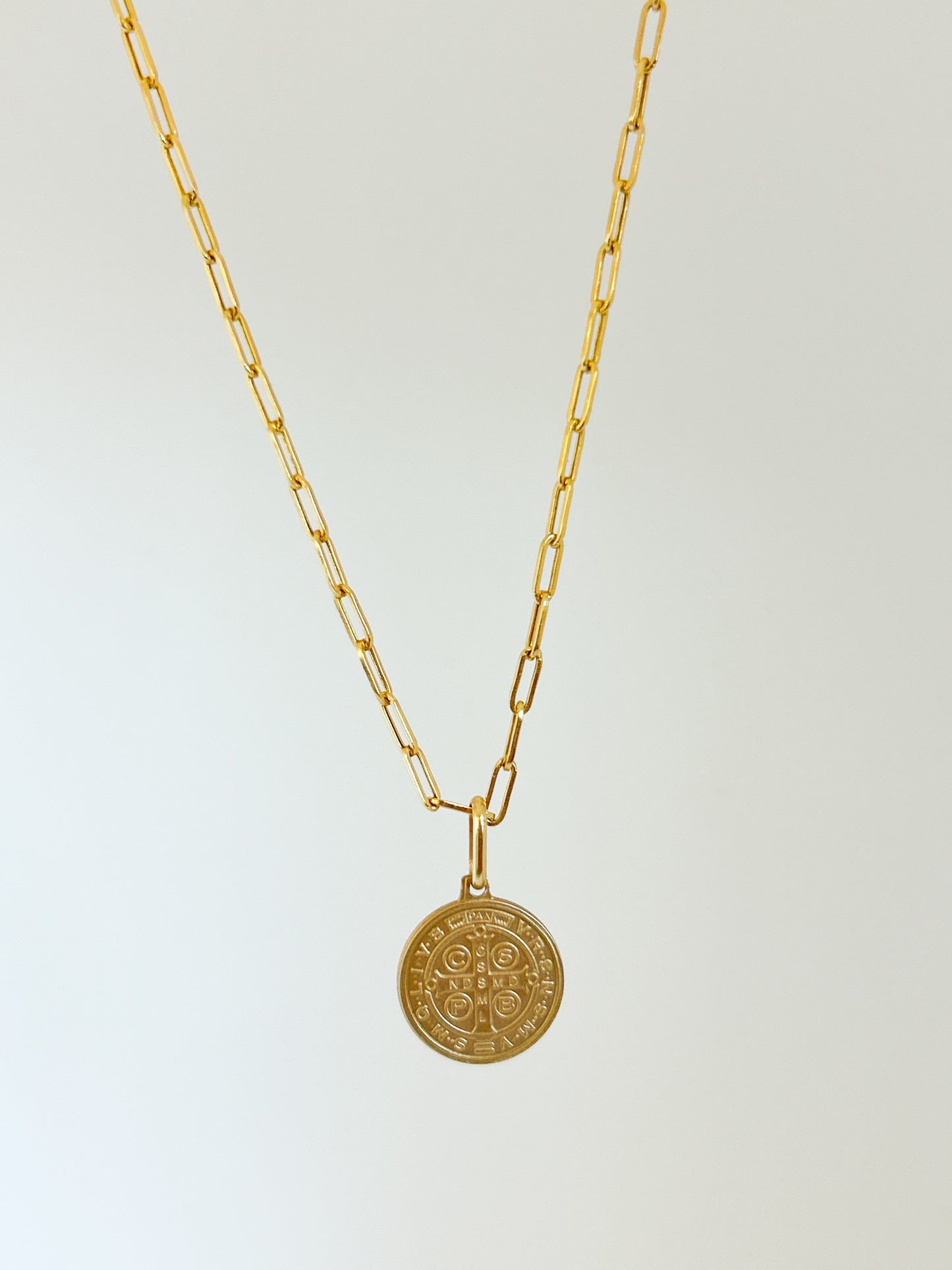 St Benedict Paper Clip Necklace