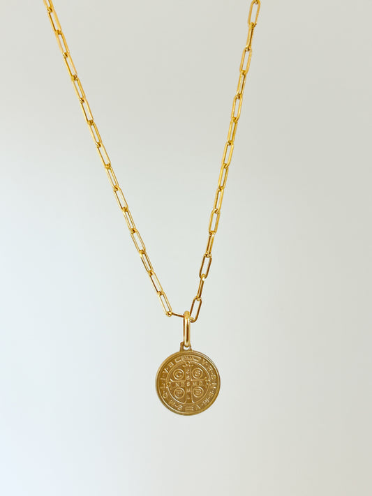 St Benedict Paper Clip Necklace