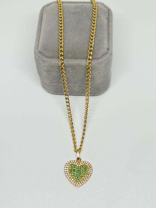 Zirconia Heart Necklace