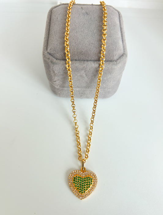 Heart Zirconia Necklace