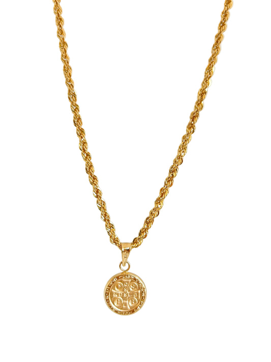 St Benedict Rope Necklace