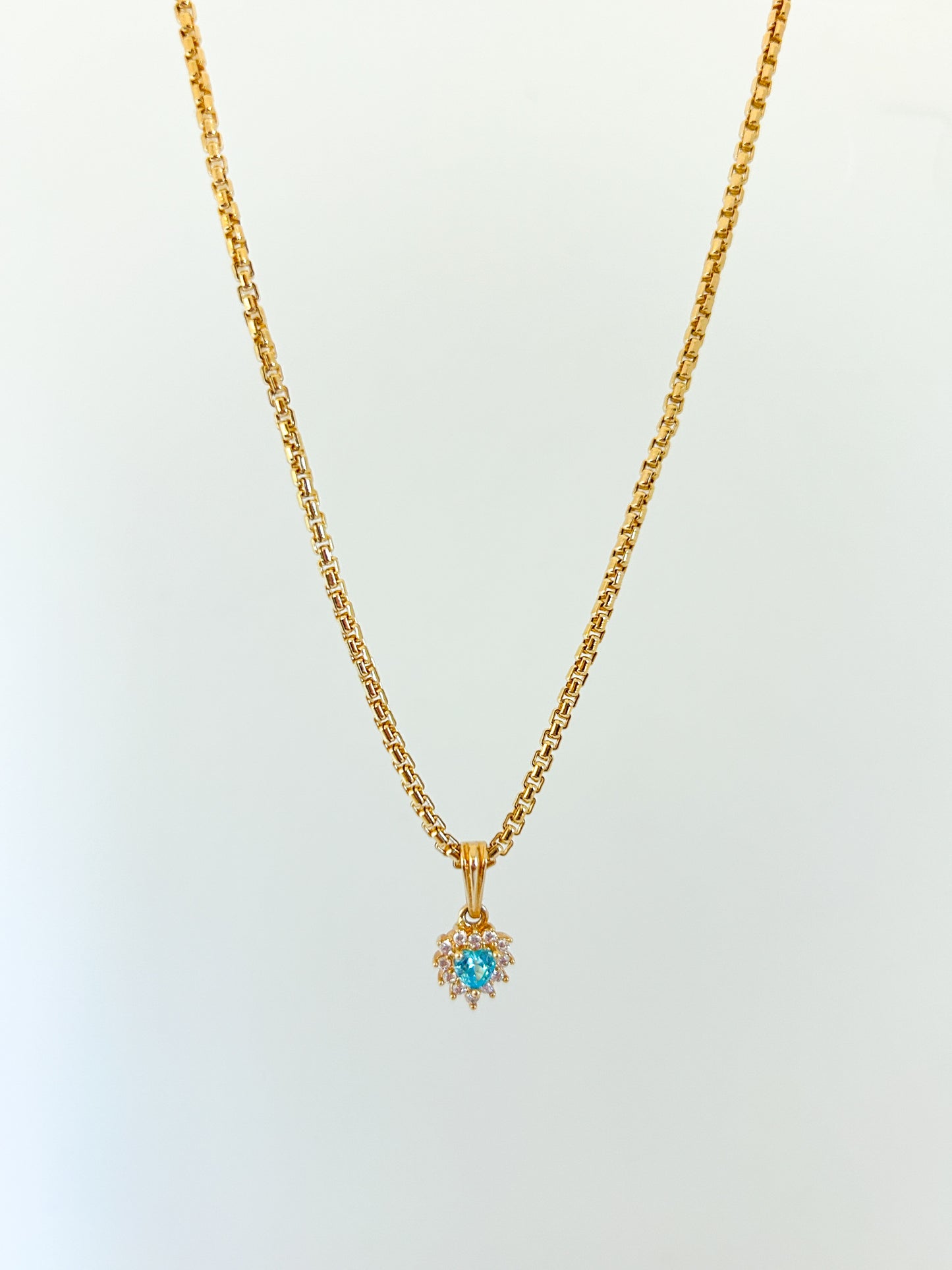 Blue Zirconia Necklace