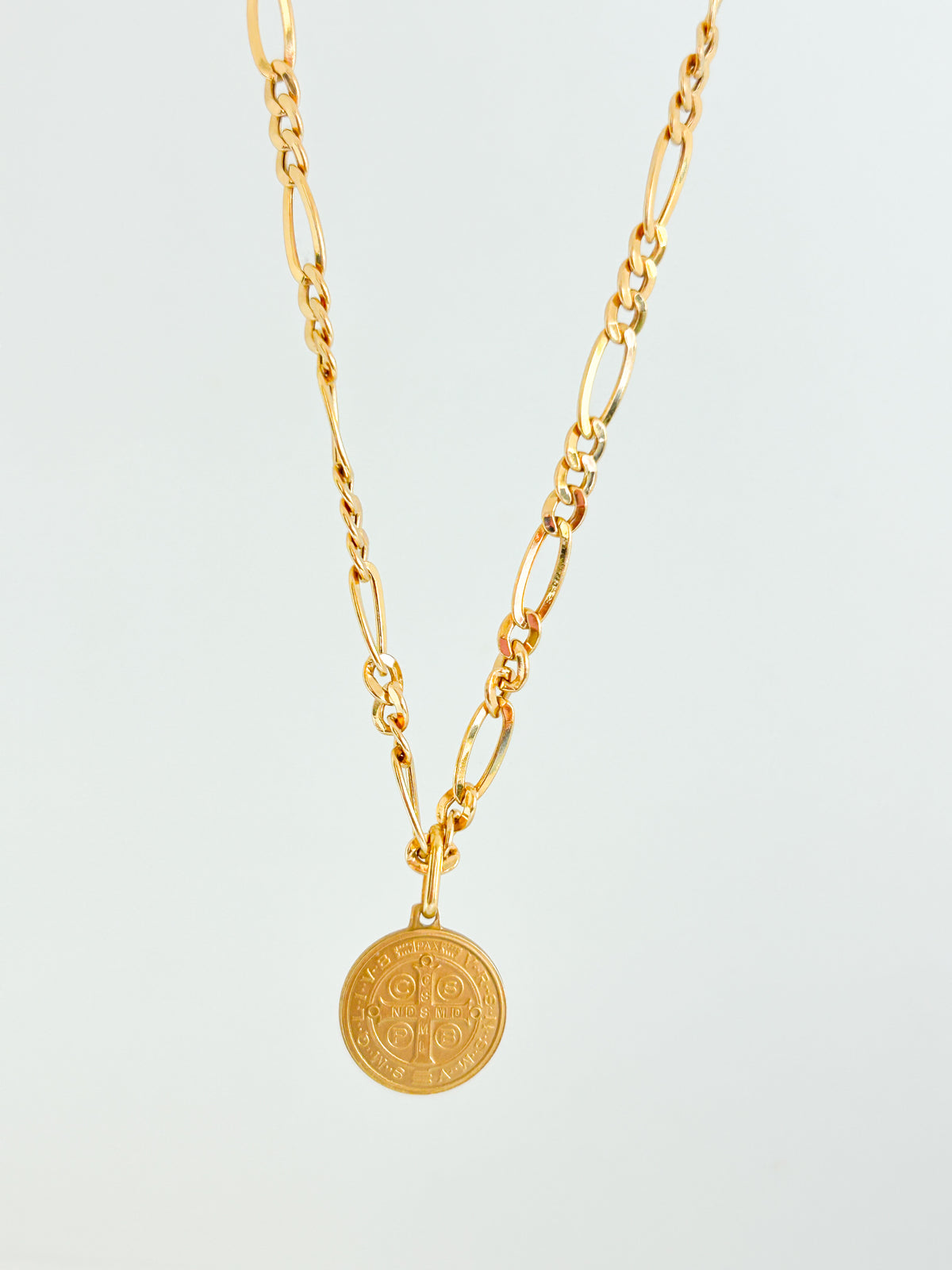 Cross Figaro Necklace