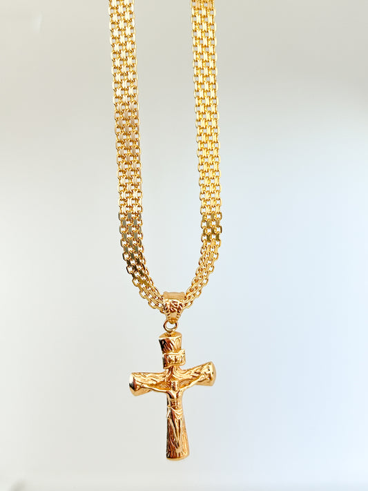 Cross Bismarck Necklace