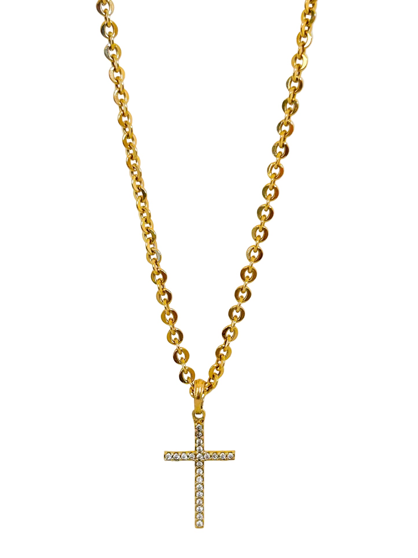 Zirconia Cross Necklace