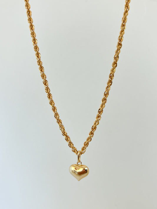 Heart Rope Necklace