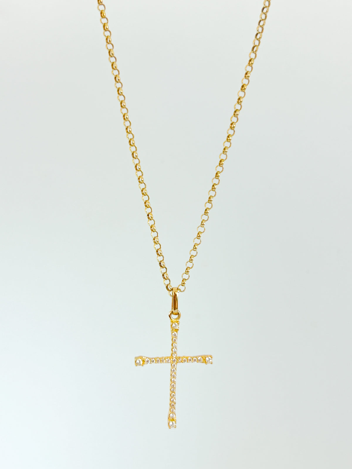 Zirconia Cross Necklace