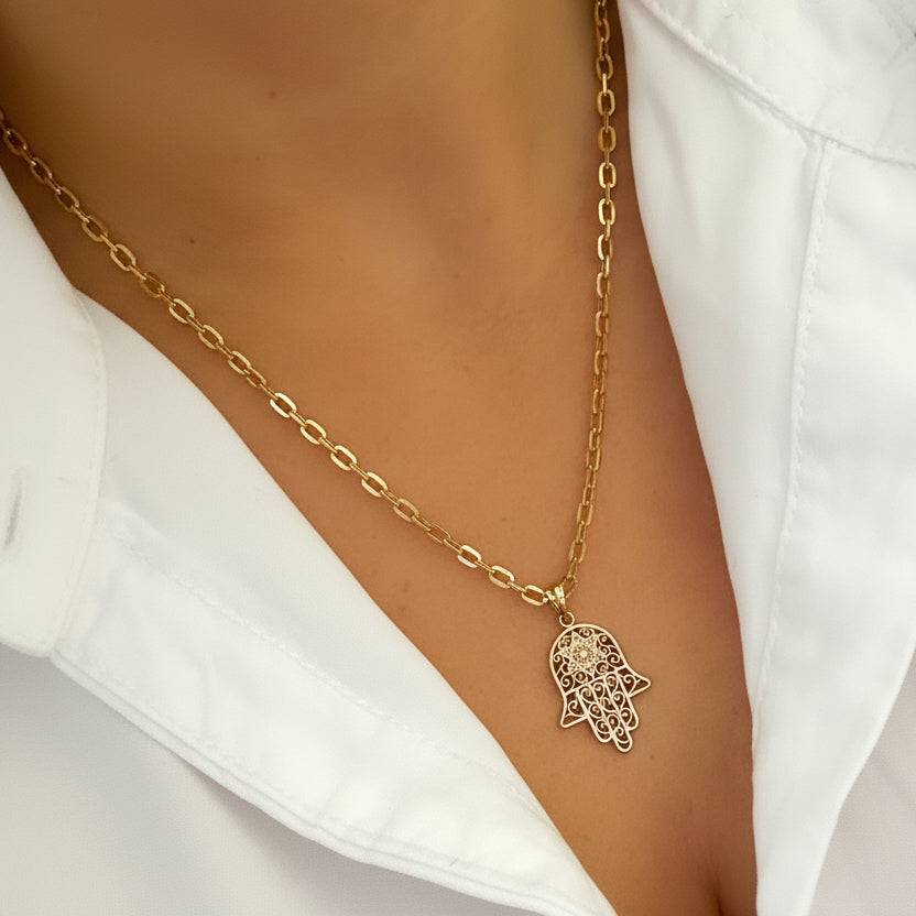 Hamsa Necklace