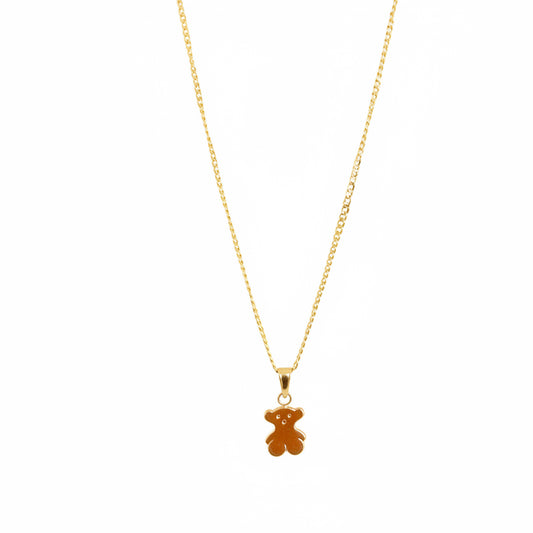 Bear Cuban Necklace