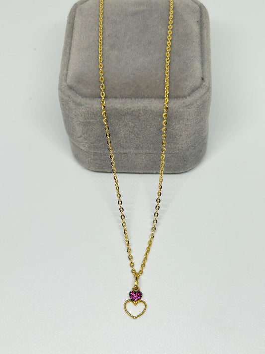 Zirconia Heart Necklace