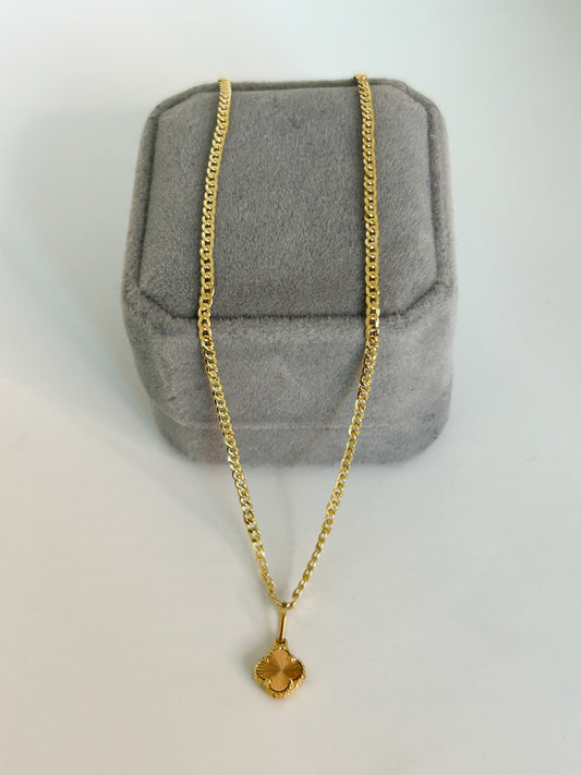 Flower Cuban Necklace