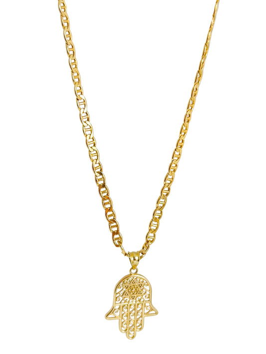 Hamsa Flat Necklace