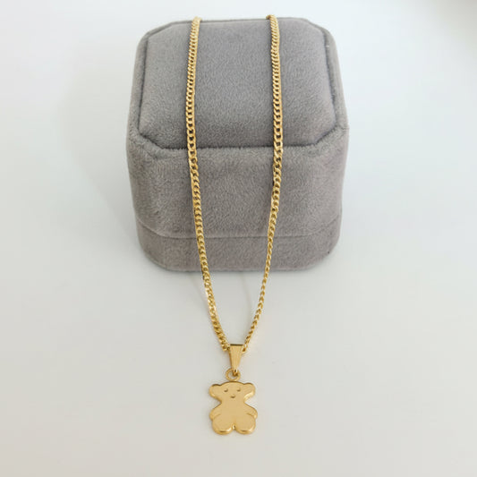 Bear Cuban Necklace