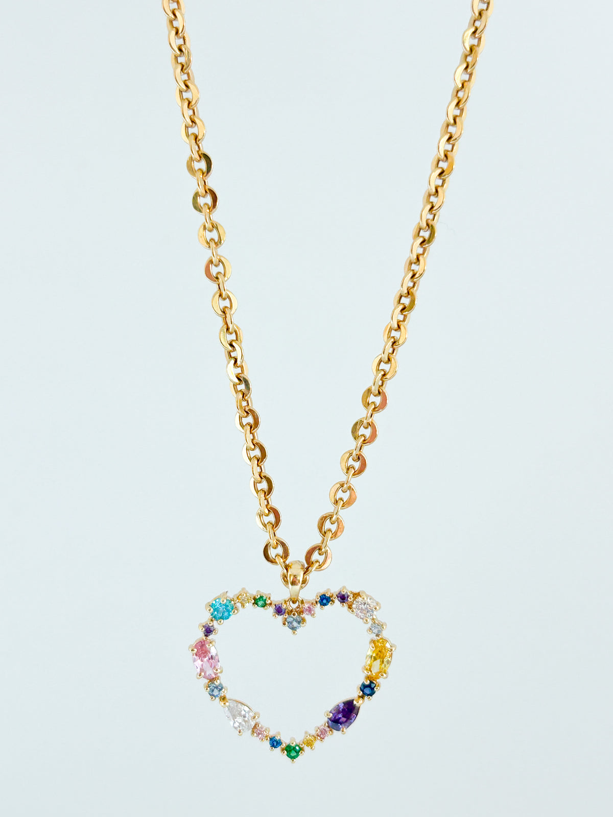 Zirconia Heart Necklace