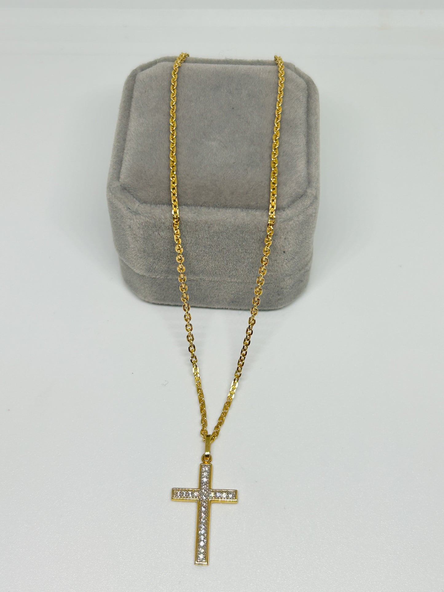 Zirconia Cross Necklace