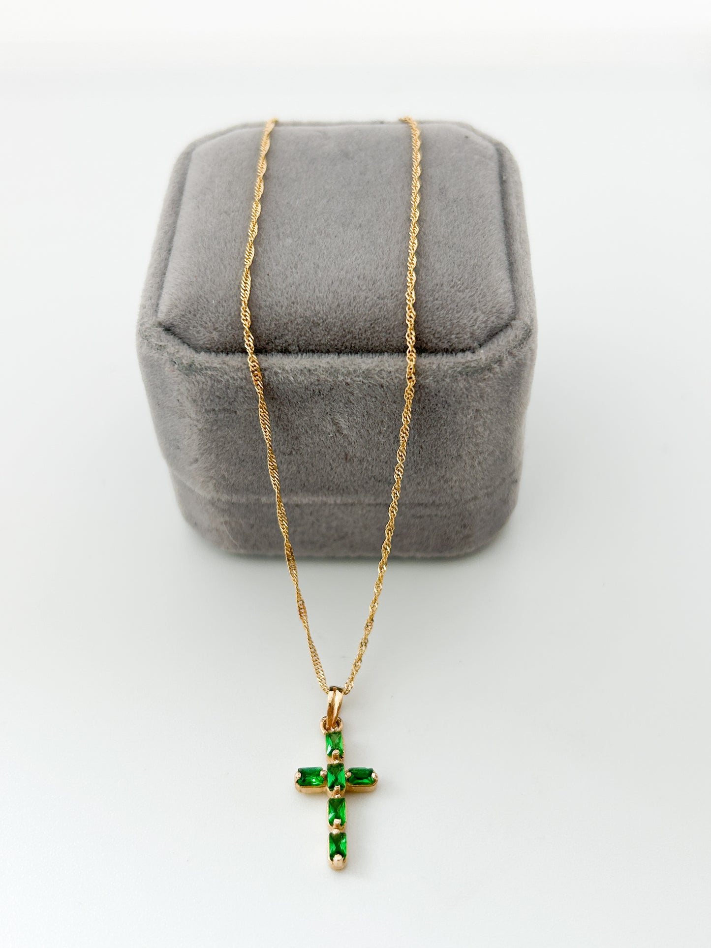 Zirconia Cross Necklace