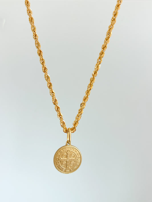 St Benedict Rope Necklace
