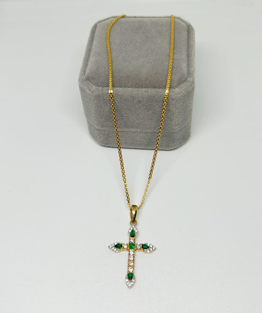 Zirconia Cross Necklace
