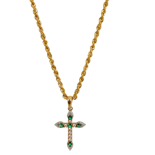 Zircon Cross Necklace