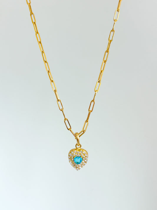 Zirconia Heart Necklace